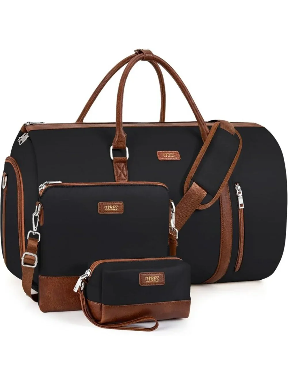 2-in-1 Convertible Travel Garment Bag with Waterproof Shoe Compartment